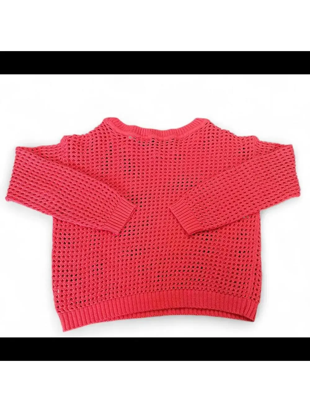 RDI Open Knit Coral Sweater (XS)